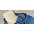 Cotton fleece pullover sweatshirt with hood